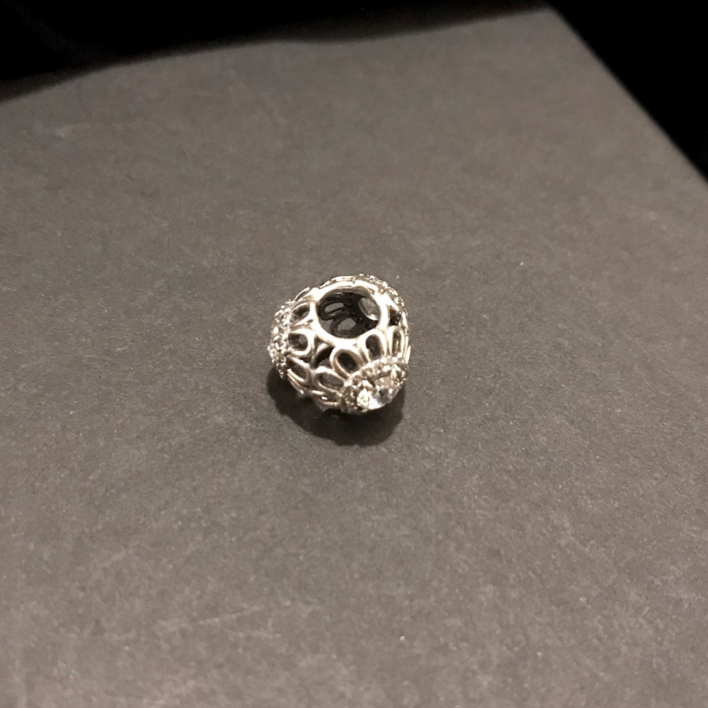 Pandora charm tri-crystal S925 ALE